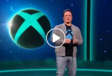 Phil Spencer and Asha Sharma during separate Microsoft events highlighting the Xbox leadership transition.