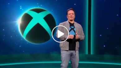 Phil Spencer and Asha Sharma during separate Microsoft events highlighting the Xbox leadership transition.